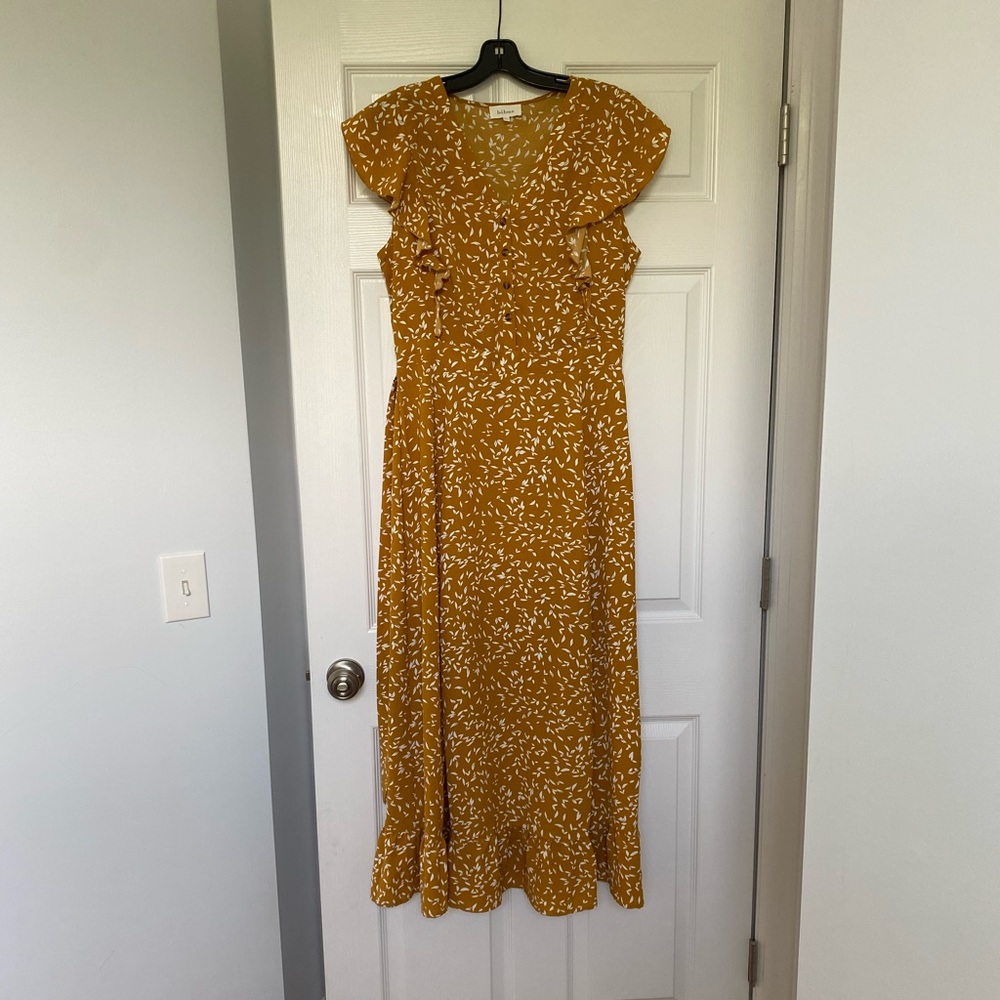 Bohme Yellow Maxi Dress | L